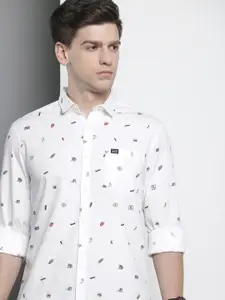 The Indian Garage Co Men Slim Fit Opaque Printed Casual Shirt