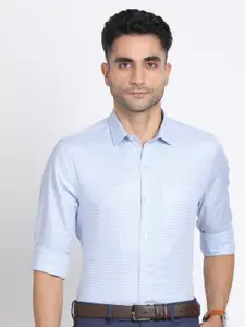 Turtle Checked Modern Slim Fit Pure Cotton Formal Shirt