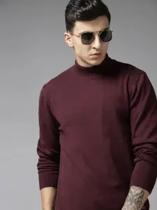 Roadster Men Solid Cotton Pullover