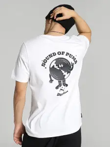 Puma Graphic Printed Short Sleeves Cotton T-shirt