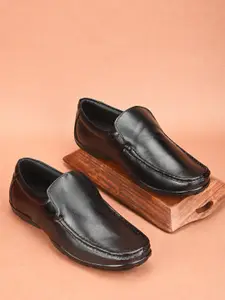 Fashion Victim Men Leather Formal Slip On Shoes