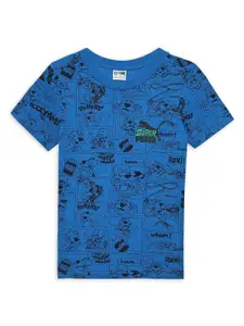 Puma Boys Printed Cotton T-Shirt