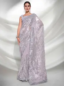DIVASTRI Embellished Sequinned Saree
