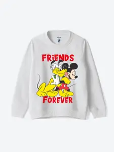 YK Disney Boys Mickey Mouse Printed Pullover Sweatshirt