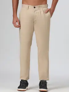 SUBTRACT Men Comfort Pleated Organic Cotton Chinos Trousers