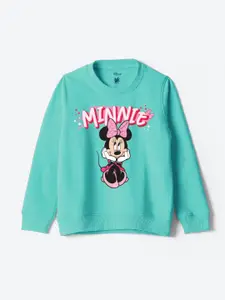 YK Disney Girls Minnie Mouse Printed Sweatshirt