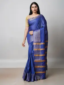 Unnati Silks Woven Design Zari Chanderi Saree
