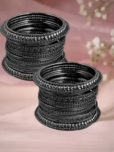 OOMPH Set Of 32 Oxidised Bangles
