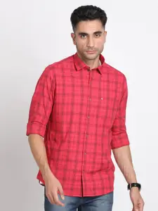 Turtle Relaxed Checked Slim Fit Cotton Casual Shirt
