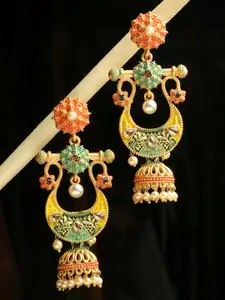 OOMPH Beaded Dome Shaped Jhumkas