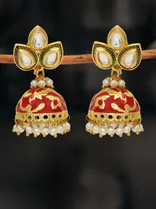 OOMPH Kudan-Studded Dome-Shaped Jhumkas