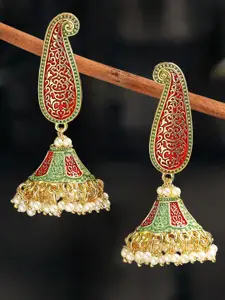 OOMPH Beaded Dome-Shaped Jhumkas