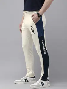 U.S. Polo Assn. Denim Co. Men Brand Logo Printed Regular Mid Rise Track Pant