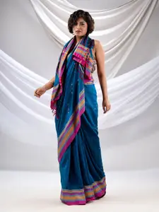 Charukriti Ethnic Motifs Woven Design Pure Cotton Saree