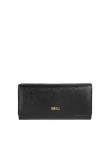 Mochi Women Textured Zip Detail Three Fold Wallet