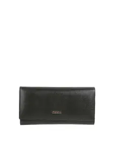 Mochi Women Textured Zip Detail Two Fold Wallet