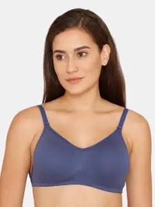 Zivame Full Coverage Non Padded Pure Cotton T-shirt Bra With All Day Comfort