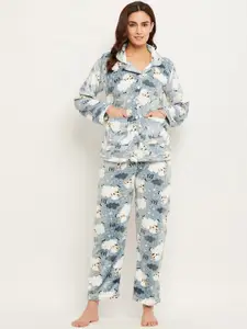 Camey Graphic Printed Night suit