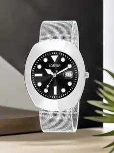 LOREM Men Round Dial Water Resistance Analogue Watch LR141
