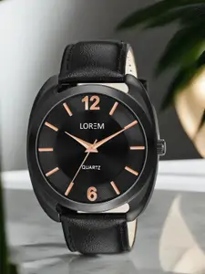 LOREM Men Leather Straps Analogue Watch LR75