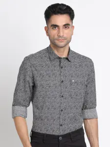 Turtle Relaxed Regular Fit Abstract Printed Casual Shirt