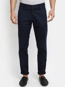 V-Mart Men Slim Fit Cotton Mid-Rise Casual Trousers