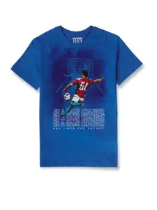 Gini and Jony Boys Sport Printed Round Neck Cotton T-shirt