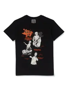 Gini and Jony Boys Music Printed Round Neck Cotton Regular Fit T-shirt