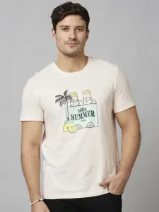 Celio Graphic Printed Cotton T-shirt