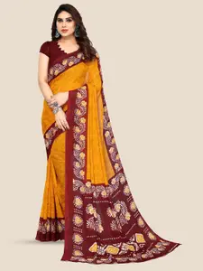 ANAND SAREES Abstract Printed Pure Georgette Saree