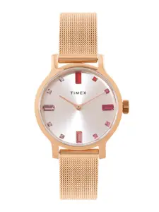 Timex Women Transcend Embellished Analogue Watch TW2U87000UJ