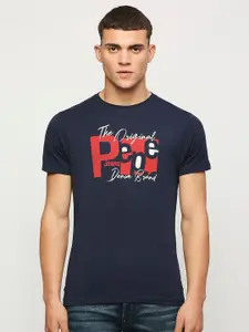 Pepe Jeans Typography Printed Cotton Slim Fit T-shirt