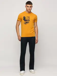 Pepe Jeans Graphic Printed Slim Fit Cotton T-shirt
