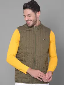Canary London Self Design Lightweight Mock Collar Padded Jacket