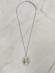 EL REGALO Girls Silver-Plated Princess Necklace