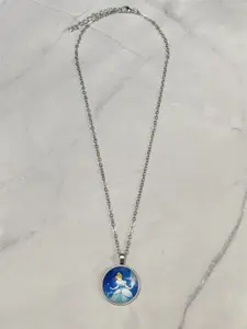 EL REGALO Girls Silver-Plated Disney Necklace