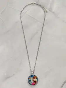 EL REGALO Girls Silver-Plated Disney Necklace