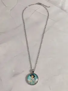 EL REGALO Girls Silver-Plated Disney Necklace