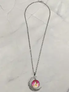 EL REGALO Girls Silver-Plated Disney Necklace