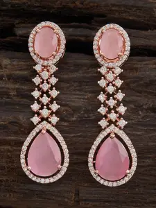 Kushal's Fashion Jewellery Gold-Plated Zircon Embellished Bridal Adjustable Finger Ring