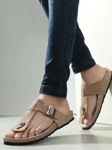 AfroJack Men Open Toe Comfort Sandals With Buckle Detail
