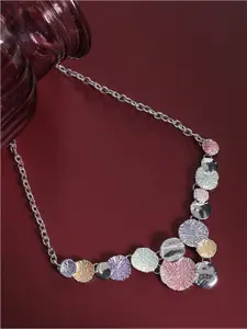 SOHI Silver-Plated Necklace