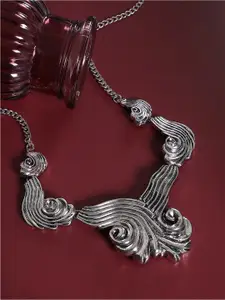 SOHI Silver-Plated Necklace