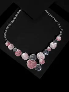SOHI Silver-Plated Necklace