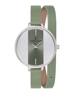 Daniel Klein Women Printed Dial & Leather Wrap Around Straps Analogue Watch DK.1.12793-4