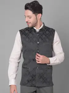 Canary London Floral Woven Design Nehru Jacket