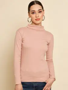 BAESD Ribbed Turtle Neck Cotton Pullover