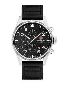 SWISS MILITARY HANOWA Men Leather Straps Analogue Swiss Made Watch SMWGC0000401