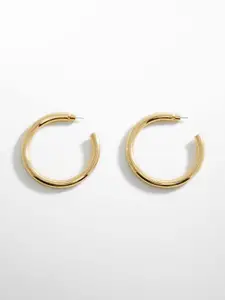 MANGO Crescent Shaped Half Hoop Earrings