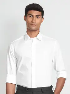 Arrow Spread Collar Long Sleeve Cotton Formal Shirt